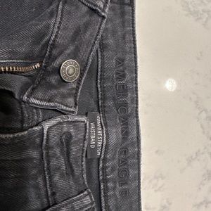 American Eagle Black Distressed Jeans
